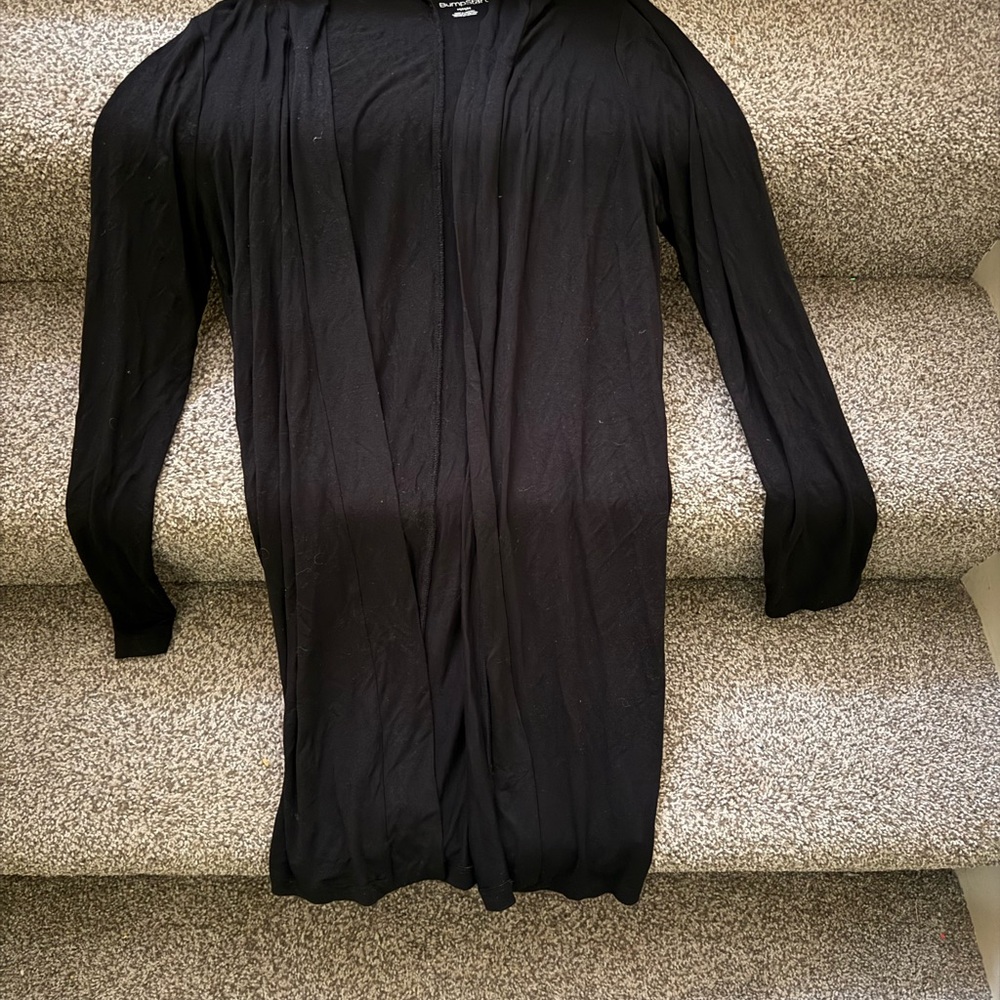 Black Long Sleeve Maternity Cardigan